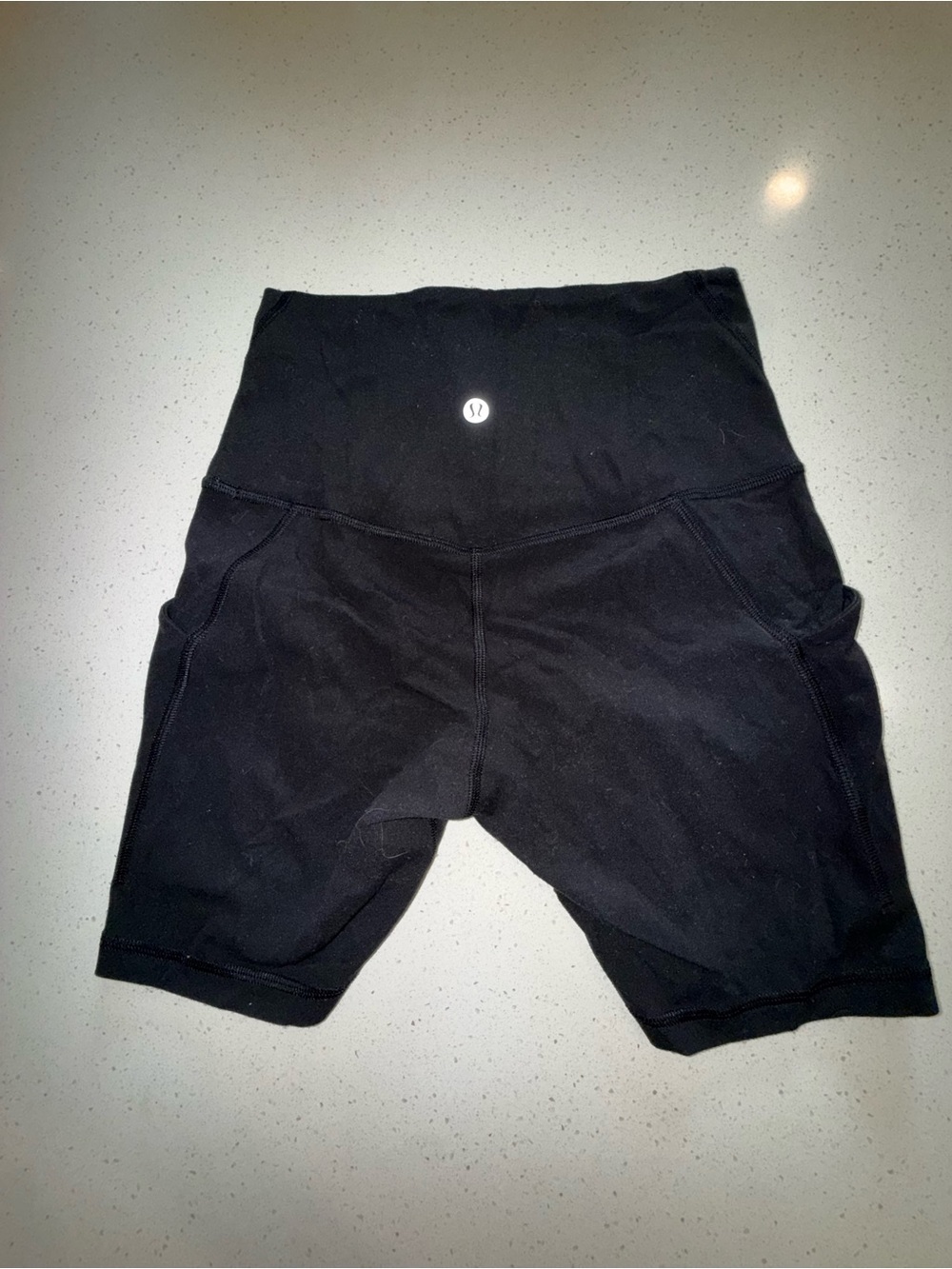 lululemon athletica Black High-Rise Align Shorts with pockets